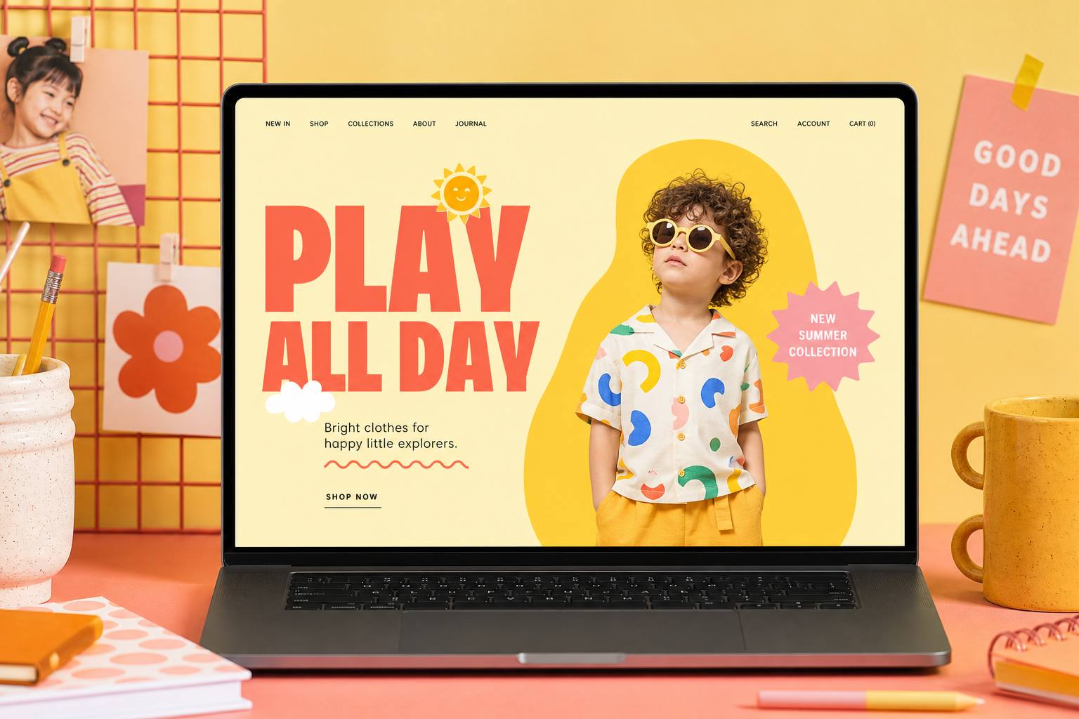 Golden Child fashion brand website